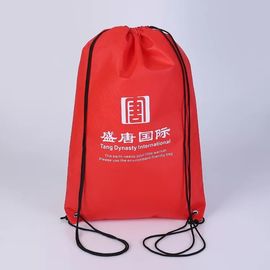 Trung Quốc In Offset thể thao màu đỏ dây kéo ba lô với chất liệu vải bông nhà cung cấp